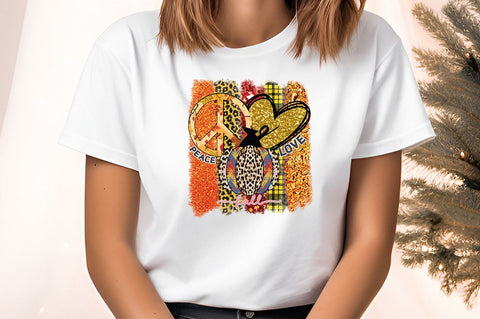 Peace love fall PNG Design Sublimation Designangry 