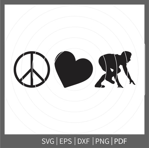 Peace Love Girls Wrestling SVG File,Female Wrestler SVG -Vector Art Commercial/Personal Use- Cricut,Silhouette,Cameo,Vinyl Cut,Iron On Vinyl SVG Dinvect 