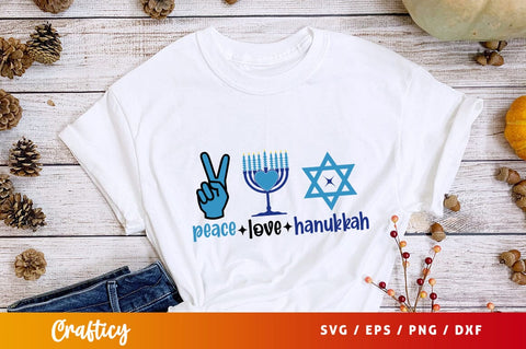 Peace love hanukkah Svg Design SVG Designangry 