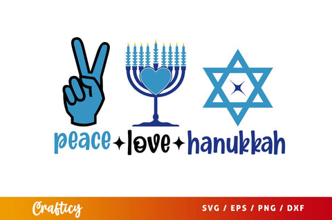 Peace love hanukkah Svg Design SVG Designangry 