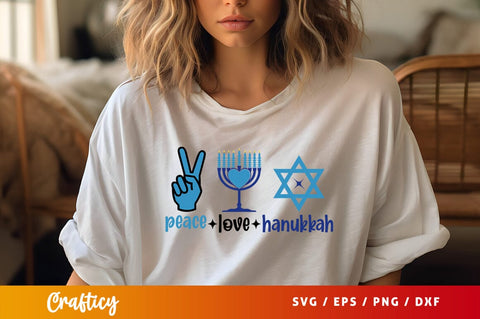 Peace love hanukkah Svg Design SVG Designangry 