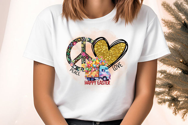 Peace love happy easter PNG Design Sublimation Designangry 