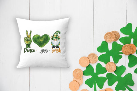 Peace Love Irish - St. Patrick's Day Sublimation Sublimation CraftLabSVG 