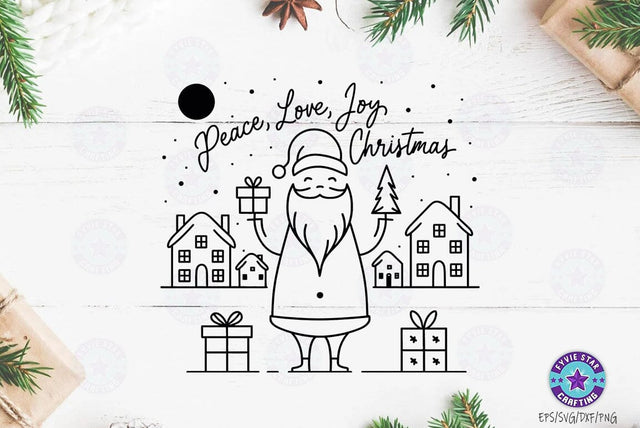 Peace love joy Christmas SVG Design, Christmas T-shirt Design SVG FiveStarCrafting 