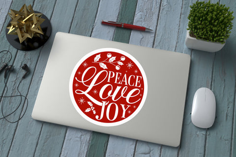 Peace love joy Sticker Design Sublimation Regulrcrative 