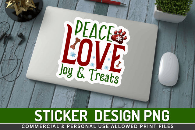 Peace love joy & Stickers Design Sublimation Regulrcrative 