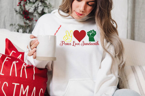 Peace Love Juneteenth SVG Angelina750 