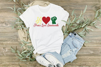 Peace Love Juneteenth SVG Angelina750 