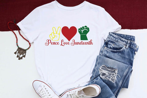 Peace Love Juneteenth SVG Angelina750 
