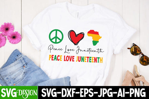 Peace Love Juneteenth SVG Design, Juneteenth SVG Cut File, Juneteenth Sublimation Design, Juneteenth SVG Cut File, Juneteenth Sublimation Design, Black hIstory SVG Bundle , Black Woman SVG Design SVG BlackCatsMedia 