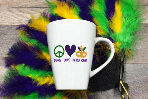 Peace Love Mardi Gras SVG SVG CraftLabSVG 