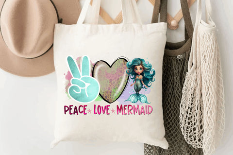 Peace love mermaid Sublimation Design Sublimation Regulrcrative 