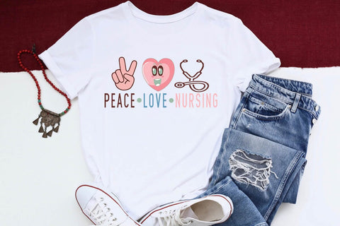 peace love nursing SVG Angelina750 