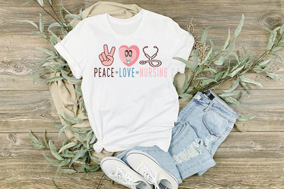 peace love nursing SVG Angelina750 