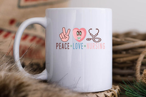 peace love nursing SVG Angelina750 