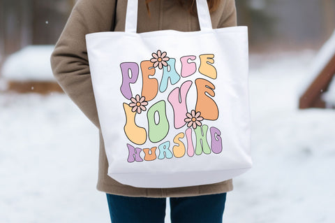 Peace love nursing Svg Design SVG Regulrcrative 