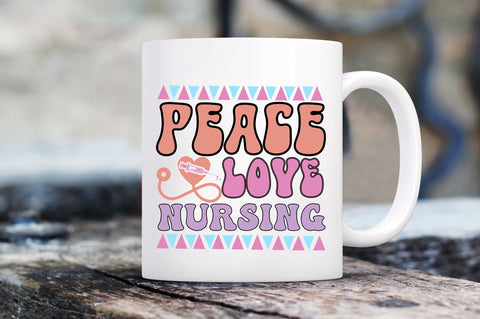 Peace love nursing Svg Design SVG Regulrcrative 