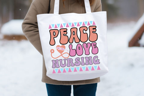Peace love nursing Svg Design SVG Regulrcrative 