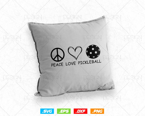 Peace Love Pickleball Svg Files, Retired Player Gifts Paddles Paddleball Clipart T shirts Mug Design Gifts Grandma Grandpa, Instant Download SVG DesignDestine 
