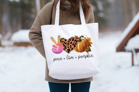 Peace love pumpkin PNG Design Sublimation Designangry 