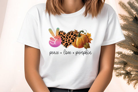 Peace love pumpkin PNG Design Sublimation Designangry 