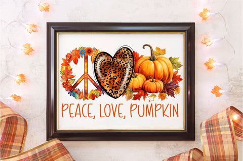Peace love pumpkin png design Sublimation Regulrcrative 