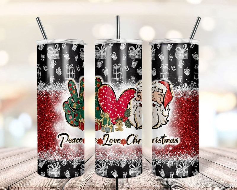 Peace Love Santa Tumbler, Peace love Santa Png, Santa Png, Sublimation Digital Design, Christmas Santa Sublimation Png, Xmas Png Sublimation TrendingDesign 