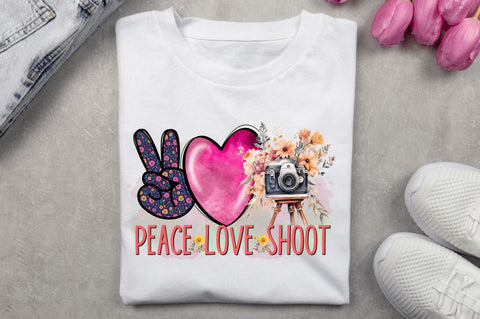 Peace Love Shoot Sublimation Design Sublimation Regulrcrative 