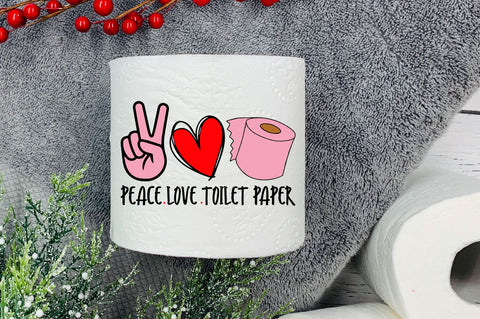 Peace love toilet paper Svg Design SVG Regulrcrative 