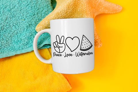 Peace Love Watermelon | Summer SVG SVG CraftLabSVG 