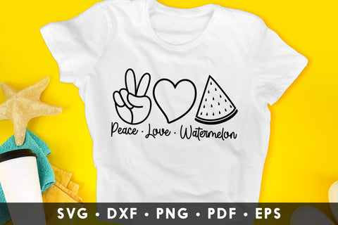 Peace Love Watermelon | Summer SVG SVG CraftLabSVG 