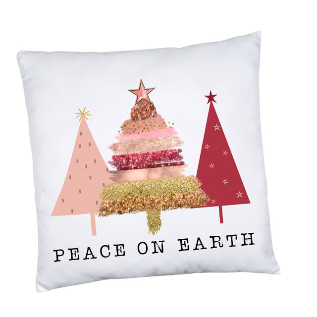 Peace on Earth Modern Christmas Trees PNG | Contemporary Holiday Design | Rose Gold Christmas Decor Sublimation So Fontsy VIP Design Shop 