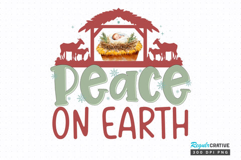 Peace on earth png design Sublimation Regulrcrative 