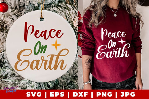 Peace on Earth SVG | Peace on Earth Sign Laser SVG SVG Sublimatiz Designs 
