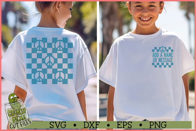 Peace Sign Checkerboard 2 SVG Files SVG Crunchy Pickle 
