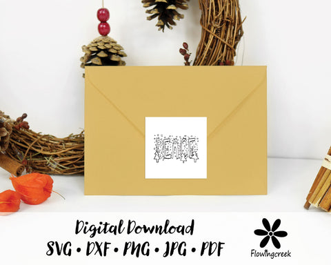 Peace Winter Scene SVG SVG Flowingcreek 