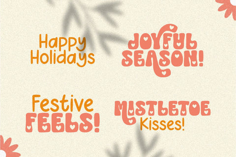 Peaceful Pause - Cute Retro Duo Font Font Masyafi Studio 