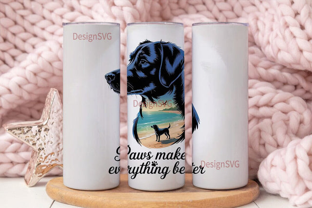 Peaceful Paws 20oz Tumbler Wrap Sublimation DesignSVG 
