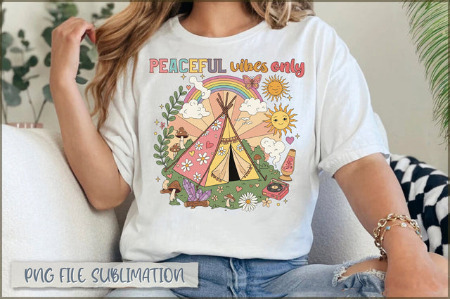 Peaceful vibes only PNG Sublimation Shetara Begum 