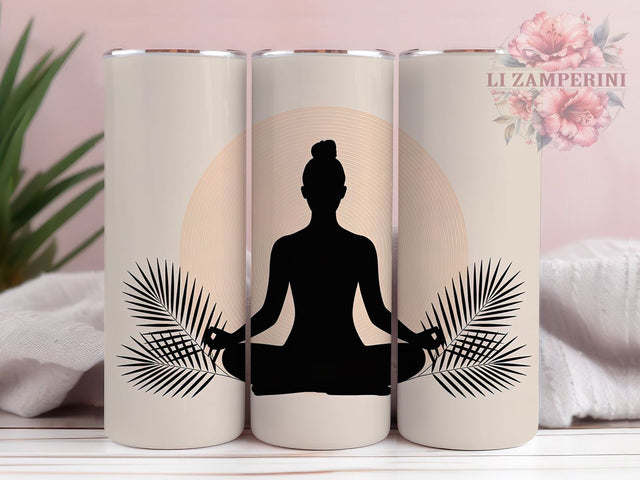 Peaceful Yoga Meditation Quote Tumbler Wrap, Sublimation Design, Peaceful Yoga Wrap, Meditation Tumbler Design, Relaxation Quote Wrap, 20Oz Tumbler, Digital Download Sublimation Li Zamperini 