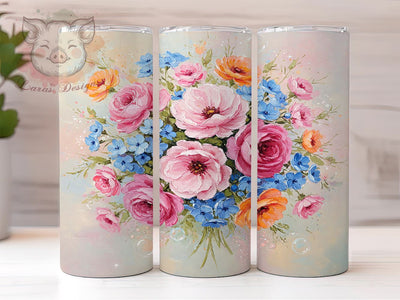 Peach Blossom Spring 20oz Tumbler Wrap, Spring Flower Design, 20oz Sublimation Wrap, Floral Drinkware, Custom Spring Tumbler, Blossom Art Tumbler, Elegant Flower Decor Sublimation Lara' s Designs 