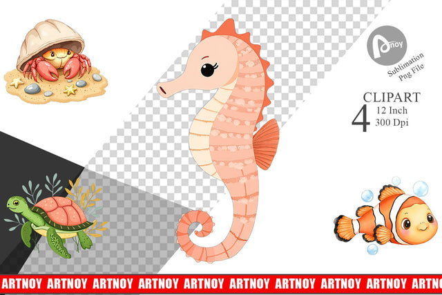 Peach Fuzz Friends Clipart Sublimation artnoy 