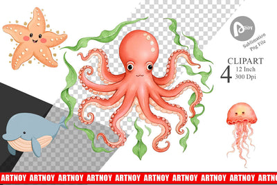 Peach Fuzz Friends Clipart Sublimation artnoy 