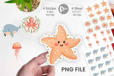 Peach Fuzz Friends Sticker Sublimation artnoy 