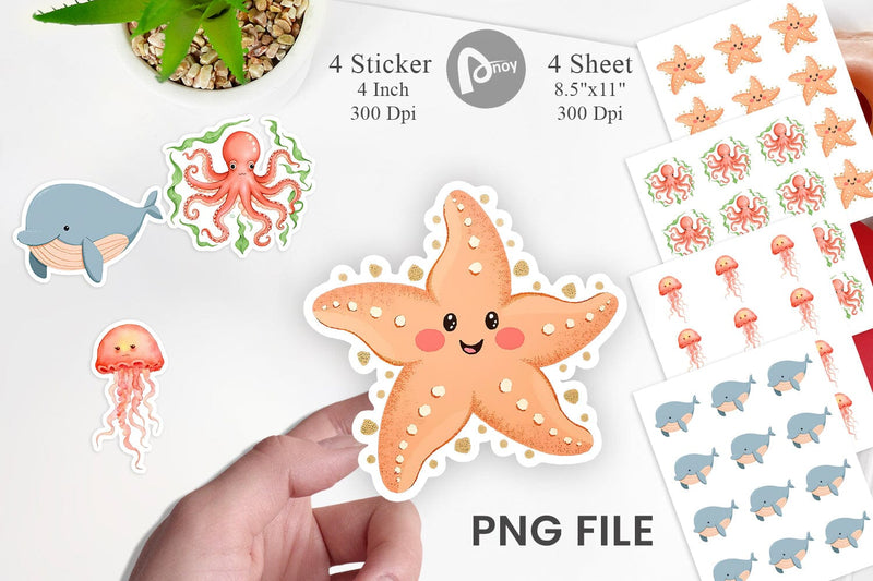 Peach Fuzz Friends Sticker Sublimation artnoy 