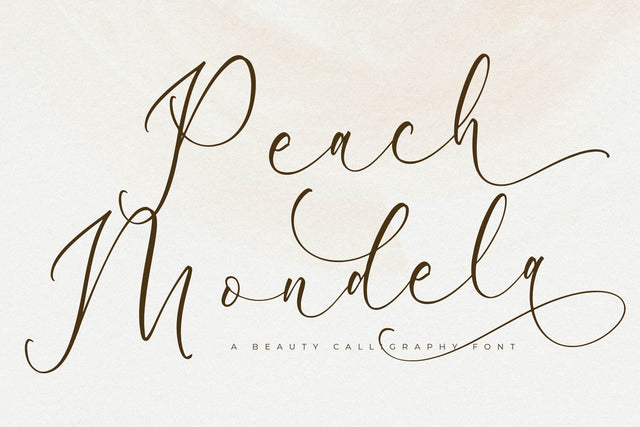 Peach Mondela - Beauty Calligraphy Font Font Storytype Studio 