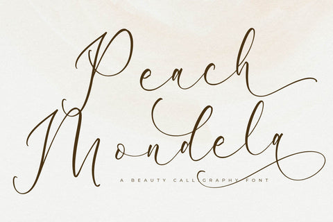Peach Mondela - Beauty Calligraphy Font Font Storytype Studio 
