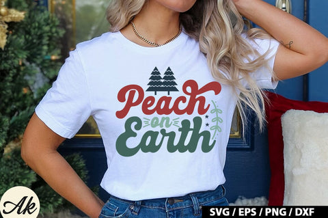 Peach On Earth SVG Design SVG akazaddesign 