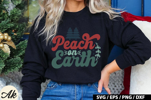 Peach On Earth SVG Design SVG akazaddesign 