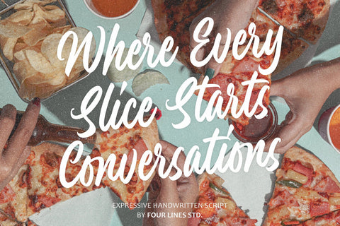 Peach Panturas – Expressive Handwritten Script Font Four Lines Std. 